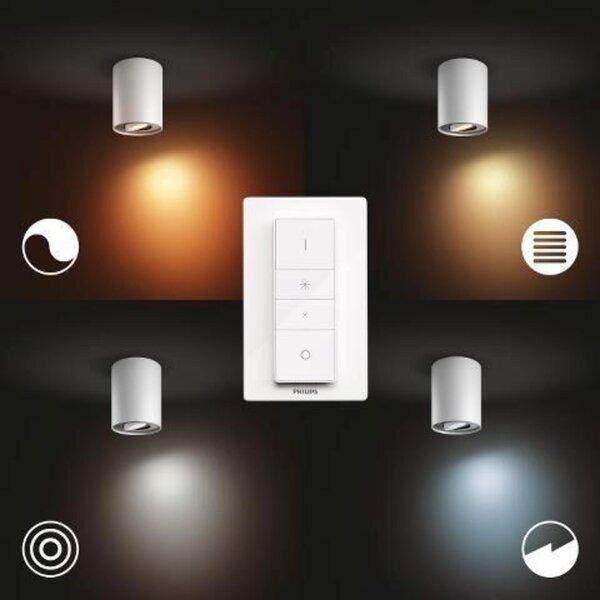Philips Hue WA Pillar bodové LED svítidlo GU10 1x5W 350lm 2200-6500K IP20 bílá