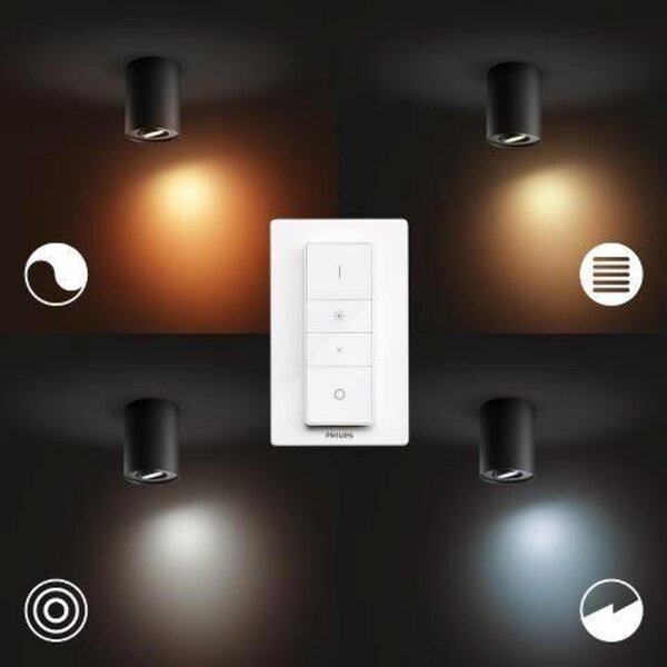 Philips Hue WA Pillar bodové LED svítidlo GU10 5W 350lm 2200-6500K IP20 černá + ovladač