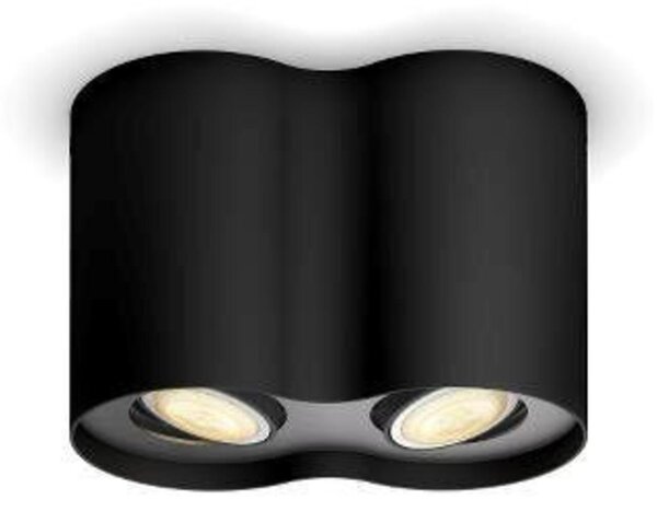 Philips Hue WA Pillar bodové LED svítidlo GU10 2x5W 350lm 2200-6500K IP20 černá + ovladač