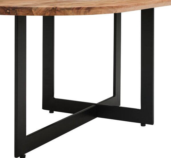 KONFERENČNÍ STOLEK, přírodní barvy, černá, dřevo, kov, 105/45/60 cm MID.YOU - Konferenční stolky, Online Only