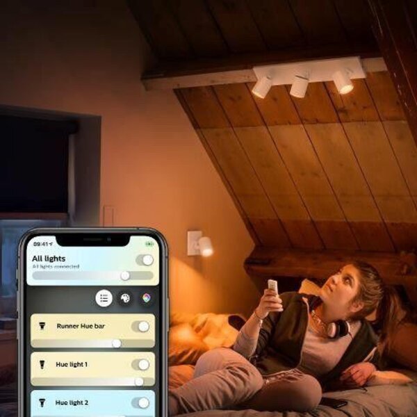 Philips Hue WA Runner bodové LED svítidlo GU10 5W 350lm 2200-6500K IP20 bílá