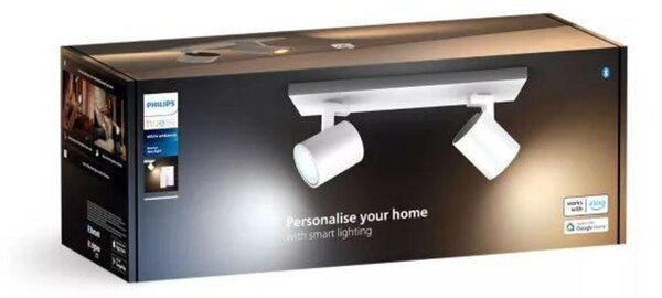 Philips Hue WA Runner bodové LED svítidlo GU10 2x4,2W 400lm 2200-6500K IP20 bílá +ovladač