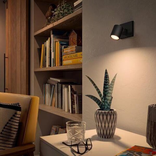 Philips Hue WA Runner bodové LED svítidlo GU10 5W 350lm 2200-6500K IP20 černá +ovladač