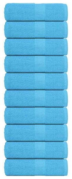 Ručníky FROGN 10 ks tyrkysové 30x30 cm 360 g/m² 136970