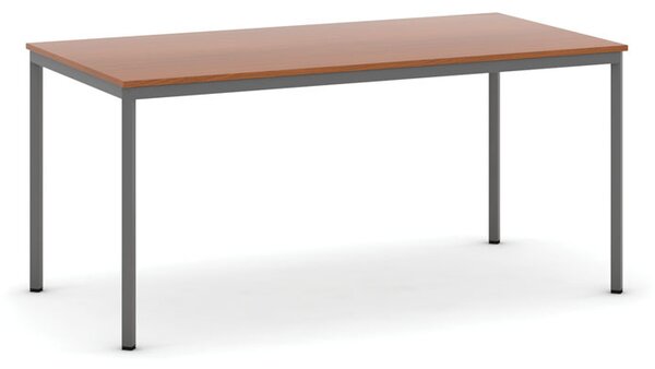 Jídelní stůl, 160x80 cm, tmavě šedá podnož, třešeň