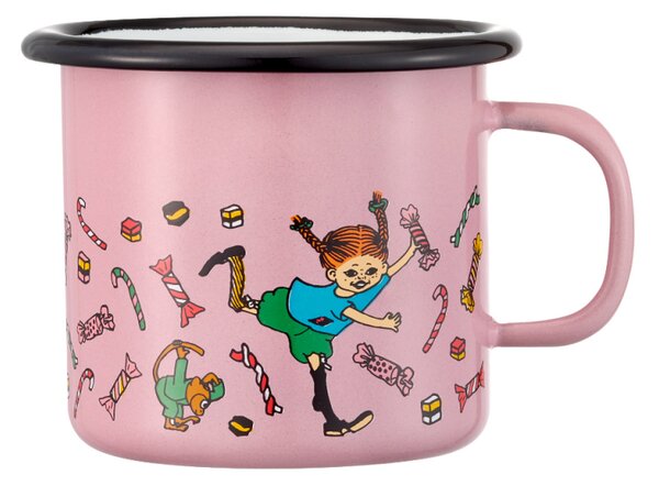 Muurla Hrnek Pippi Candy 2,5 dl, smalt / růžový