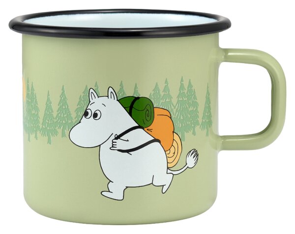 Muurla Hrnek Moomin Campers 0,55l, smalt / zelený
