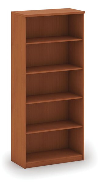 Kancelářský regál MIRELLI, 800 x 400 x 1800 mm, třešeň