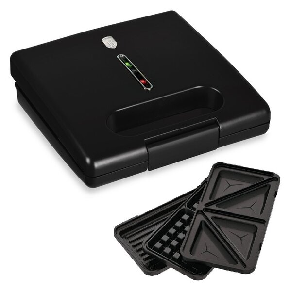 Sendvičovač 3 v 1 s nepřilnavým povrchem 780 W Matte Black Collection