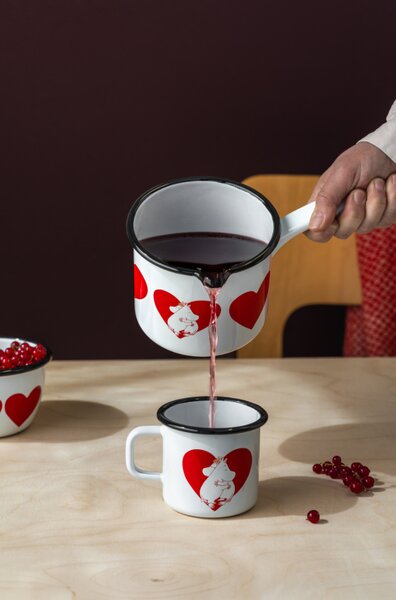 Muurla Kastrol Moomins Heart 1,3l, smalt