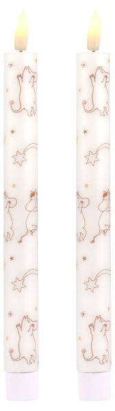 Muurla LED svíčky Moomin Comet, 2ks / vysoké