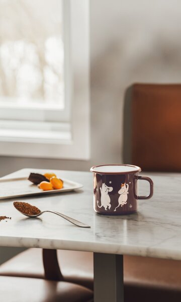Muurla Hrnek Moomin Comet 0,55l, smalt / hnědý