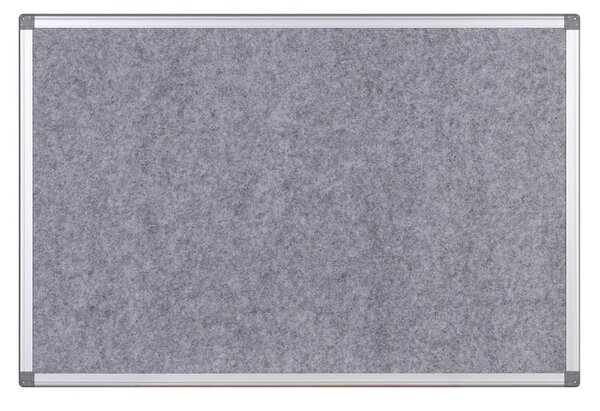 Textilní nástěnka, šedá, 1200 x 900 mm