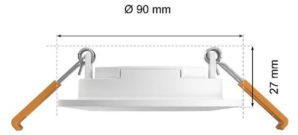 Philips Hue WCA Slim zápustné svítidlo 3x LED 8,3W 750lm 2200-6500K RGB CRI80 9cm kulaté IP44, bílé