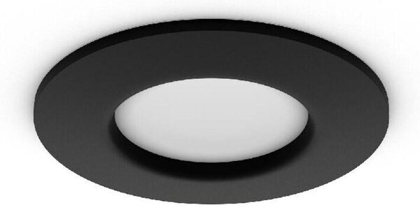 Philips Hue WCA Slim koupelnové zápustné svítidlo LED 8,3W 790lm 2200-6500K RGB 9cm kulaté IP44, černé