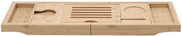 Mexen Bamboo, bambusová polička do vany 70-105 cm, přírodní bambusová, 701170-00