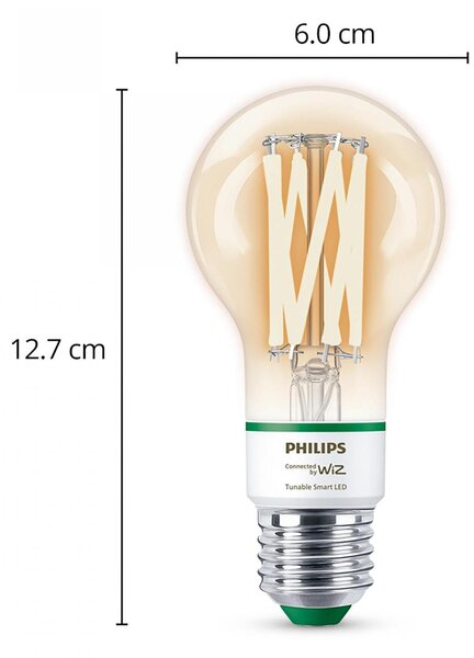WiZ Smart LED Žárovka s tradičním vzhledem 60 W 903lm 2700-4000K E27