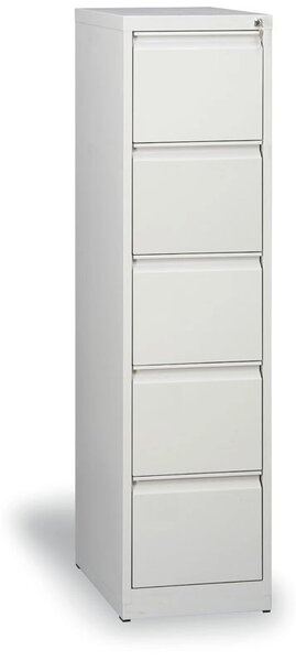 Kovová kartotéka A4, 5 zásuvek, demontovaná, šedá