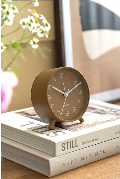 Designový budík 5752BR Karlsson 11cm