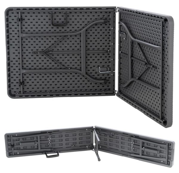 Skládací zahradní set, 75 x 61 x 61 cm, antracit