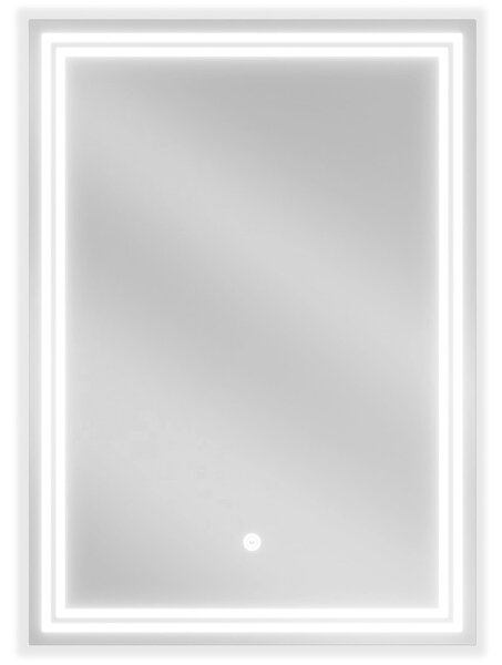Mexen Taco, LED koupelnové zrcadlo s podsvícením 50x70 cm, 6000K, ochrana proti zamlžování, 9805-050-070-611-00