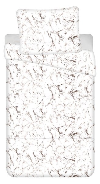 Jerry Fabrics s. r. o. Povlečení MIKROFLANEL 140x200+70x90 - Mramor hnědý