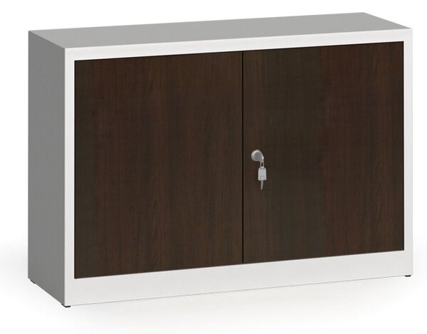 Svařované skříně s lamino dveřmi, 800 x 1200 x 400 mm, RAL 7035/wenge