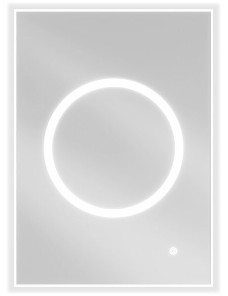 Mexen Koga, LED koupelnové zrcadlo s podsvícením 50 x 70 cm, 6000K, ochrana proti zamlžování, 9821-050-070-611-00