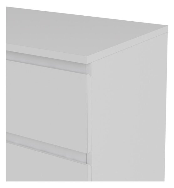 Bílá nízká komoda 77x84 cm Nova – Tvilum