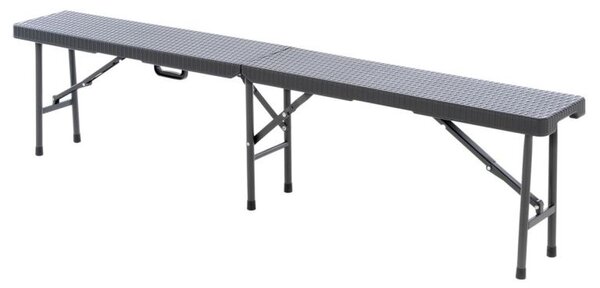Sada 2 ks sklopných lavic - antracit, 180 cm