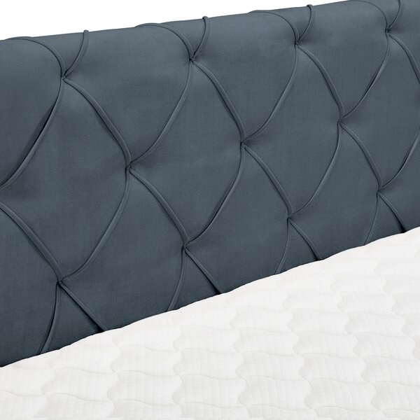 POSTEL BOXSPRING, 180/200 cm, tmavě šedá Esposa - Manželské postele