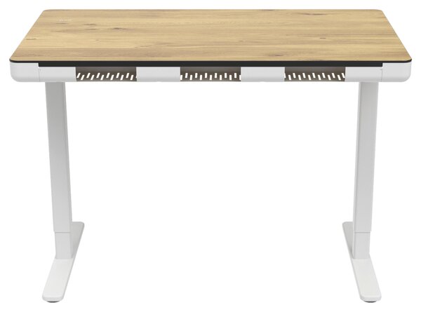 PSACÍ STŮL, bílá, dub artisan, 120/70/73-118 cm Xora - Kancelářské stoly