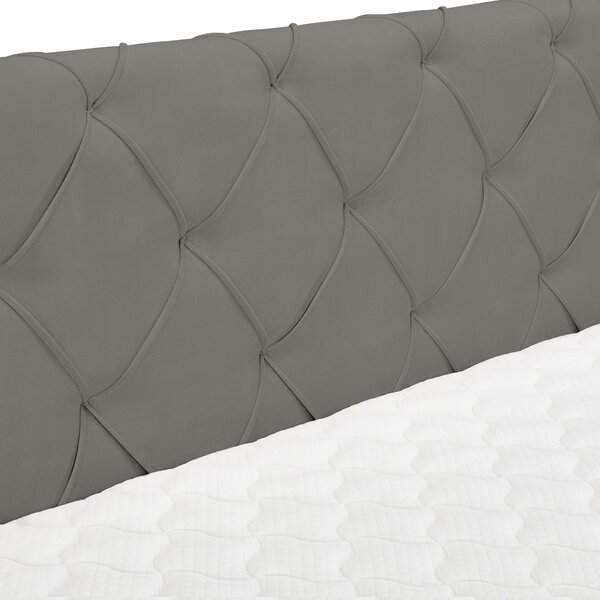 POSTEL BOXSPRING, 180/200 cm, šedá Esposa - Manželské postele