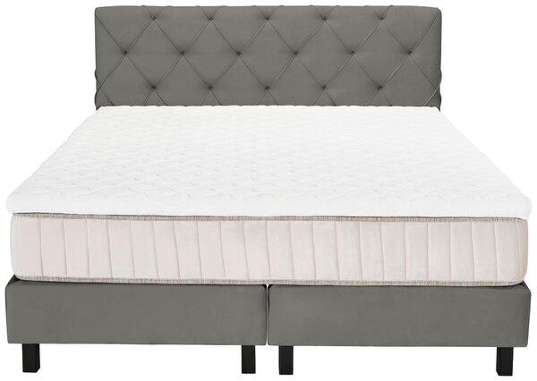 POSTEL BOXSPRING, 180/200 cm, šedá Esposa - Manželské postele