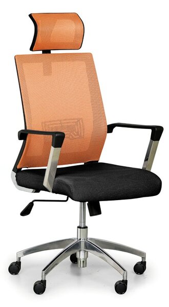 Kancelářské křeslo ELITE NET, oranžová/černá