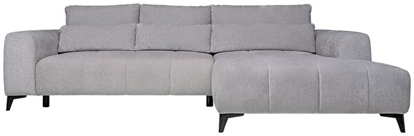ROHOVÁ SEDAČKA, textil, barvy stříbra Hom`in - Sedací soupravy