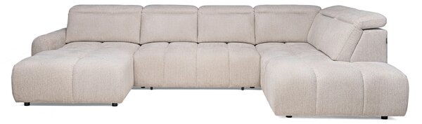 ROHOVÁ SEDAČKA, textil, béžová Welnova - Rozkládací sedačky