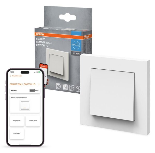 Osram - Bezdrátový vypínač 1-tlačítkový SMART+ 5V Wi-Fi