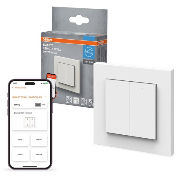 Osram - Bezdrátový vypínač 4-tlačítkový SMART+ 5V Wi-Fi