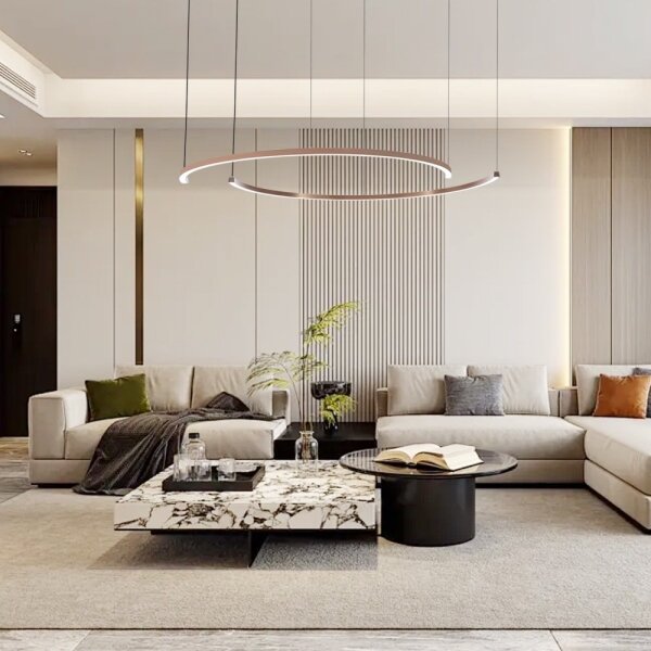 Immax NEO 07328L - LED Stm lustr na lanku FINO 72W/230V 120 cm rose gold Tuya+DO