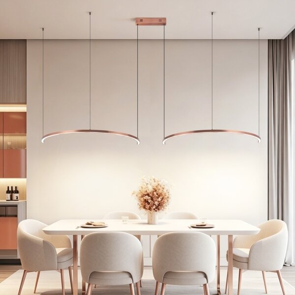 Immax NEO 07328L - LED Stm lustr na lanku FINO 72W/230V 120 cm rose gold Tuya+DO