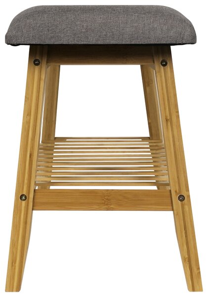 LAVICE S BOTNÍKEM, šedá, přírodní barvy, 90/45/30 cm Carryhome - Regály na boty