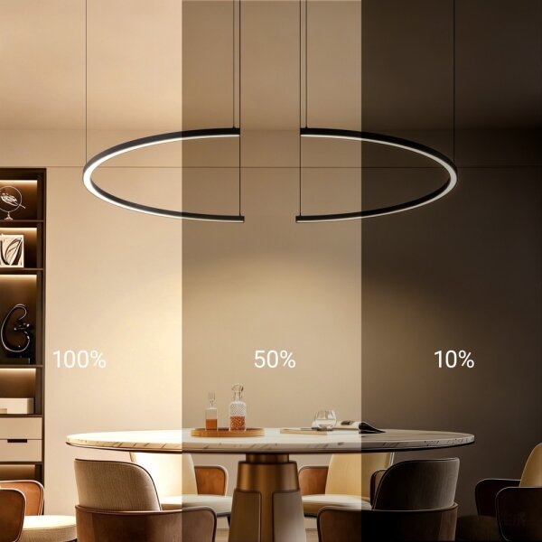 Immax NEO 07329L - LED Stm lustr na lanku FINO 72W/230V 120 cm černá Tuya+DO