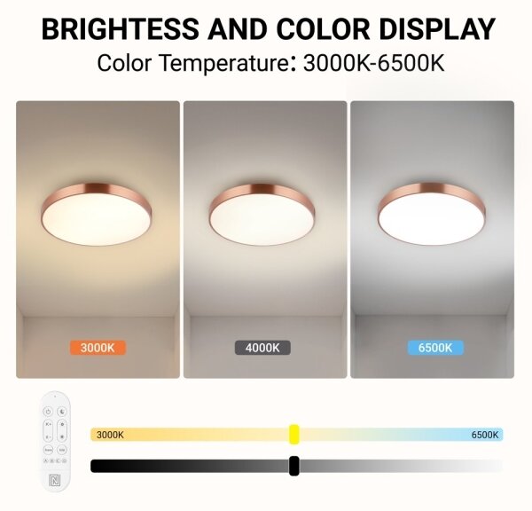 Immax NEO 07321L-LED Stm stropní sv NEO LITE SEMPLICI 36W/230V pr.40cm měděná+DO