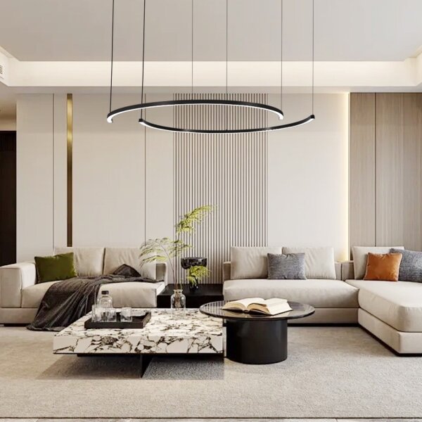 Immax NEO 07329L - LED Stm lustr na lanku FINO 72W/230V 120 cm černá Tuya+DO