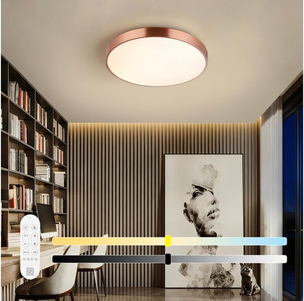 Immax NEO 07321L-LED Stm stropní sv NEO LITE SEMPLICI 36W/230V pr.40cm měděná+DO