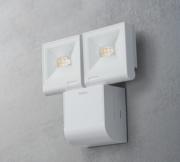 Theben - LED Nástěnný reflektor 2xLED/10W/230V bílá IP55