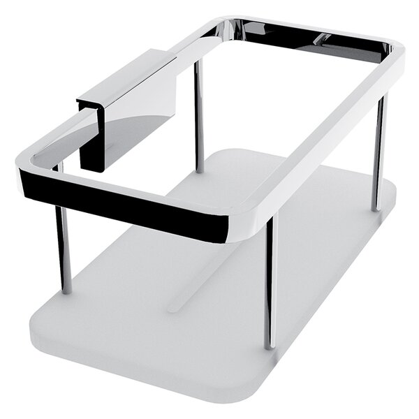 Nimco Kibo chromová police do sprchy 20 cm s ohrádkou Ki 14015-B-26
