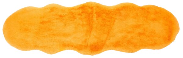 UMĚLÁ KOŽEŠINA, 55/160 cm, oranžová - Kůže