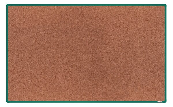 Korková nástěnka boardOK v hliníkovém rámu, 2000 x 1200 mm, zelený rám